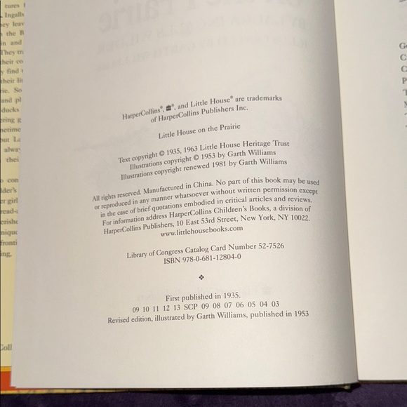 Little House on the Prairie Special Read-Aloud Edition  1981 Big Print - Picture 2 of 8
